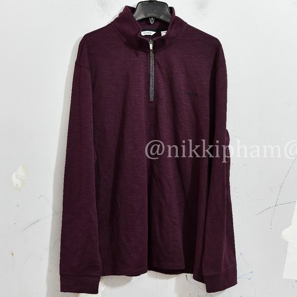 Calvin Klein 1/4 pull over men sweater - Picture 2 of 7